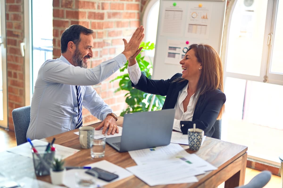 CPA in consultation with a client